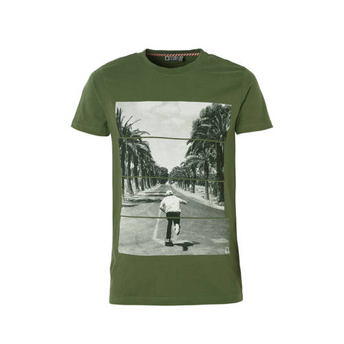 Tumble N Dry Hi T Shirt Fabin Met Printopdruk Groen tumble n dry kopen in de aanbieding