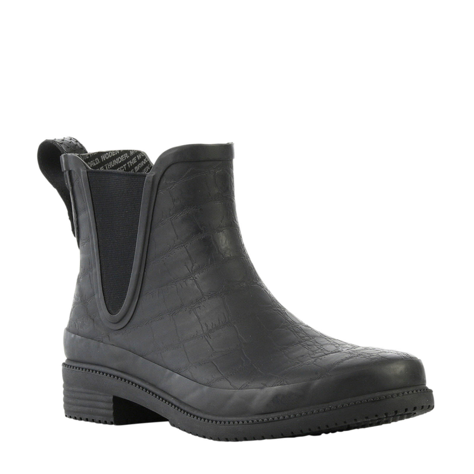 Woden chelsea boots Alba Croco zwart | wehkamp