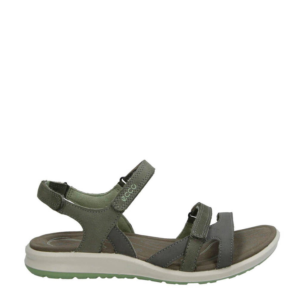 makkelijk te gebruiken Gespierd emmer Ecco Cruise II leren sandalen groen | wehkamp