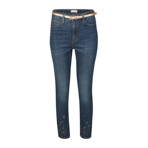 Cassis Slim Fit Jeans Met Borduursels En Strass cassis kopen in de aanbieding