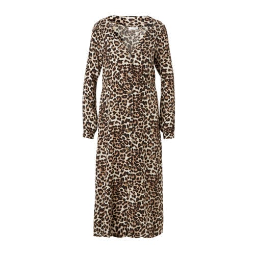 Vila Blouse Jurk Met Panterprint vila kopen in de aanbieding