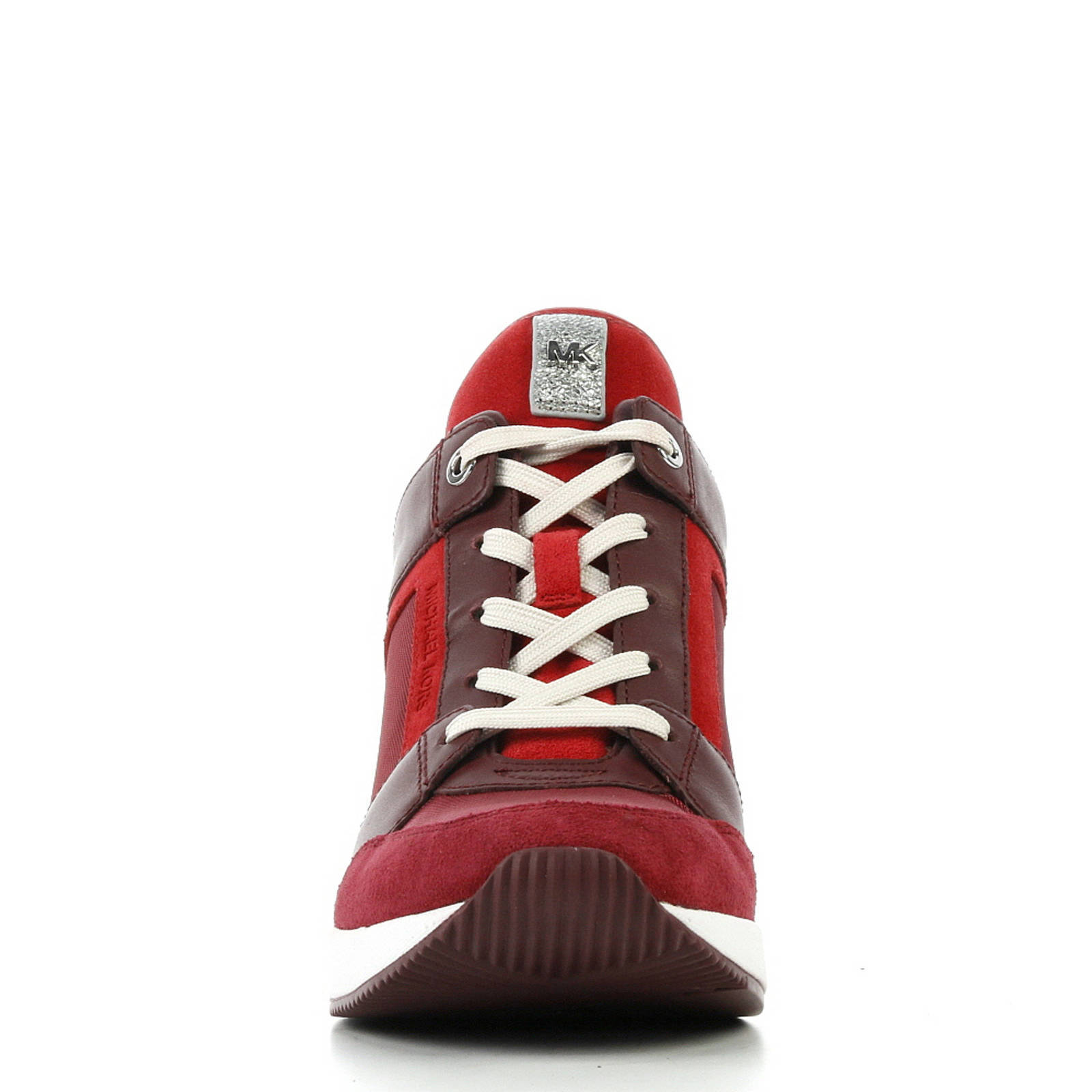 Michael Kors Georgie trainer sleehak sneakers rood | wehkamp