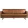 WOOOD WOOOD Rodeo Classic 2,5-Zits Bank - Leer - Zwart - 83x230x88
