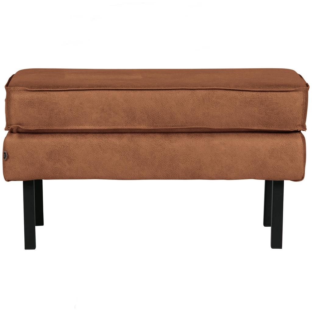 WOOOD WOOOD Rodeo hocker op poten - Recycle Leer - Cognac - 45x84x54