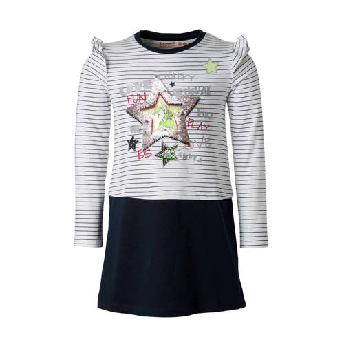 Desigual Gestreepte Jurk Met Omkeerbare Pailletten Gymtas desigual kopen in de aanbieding