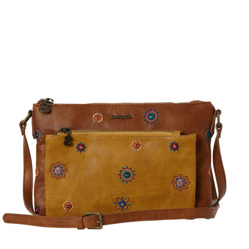 Desigual Schoudertas Met Borduursels desigual kopen in de aanbieding