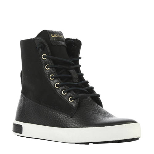 Blackstone Suede Sneakers Zwart blackstone kopen in de aanbieding