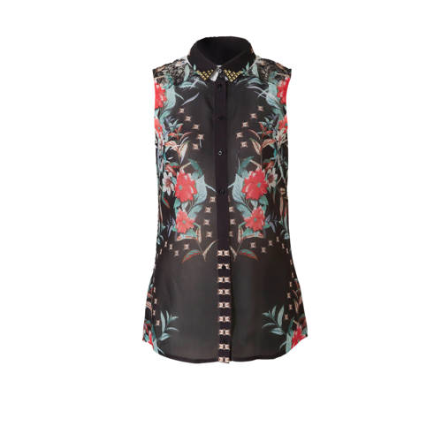 Guess Clouis Blouse Met Bloemenprint En Kant guess kopen in de aanbieding