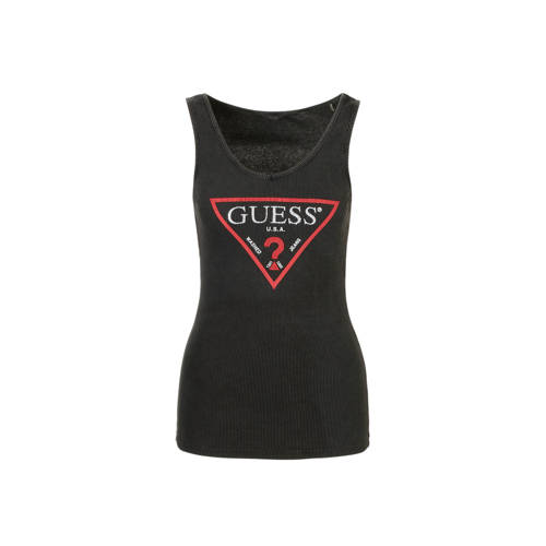 Guess Singlet Met Logo Opdruk En Siersteentjes guess kopen in de aanbieding Guess Singlet Met Logo Opdruk En Siersteentjes guess kopen in de aanbieding