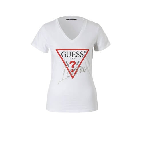 Guess T Shirt Met Logo En Siersteentjes guess kopen in de aanbieding Guess T Shirt Met Logo En Siersteentjes guess kopen in de aanbieding