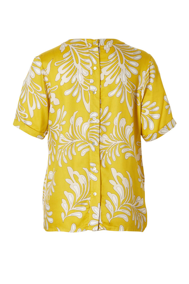 all geel print over alchemist met blouse FPqwUngH