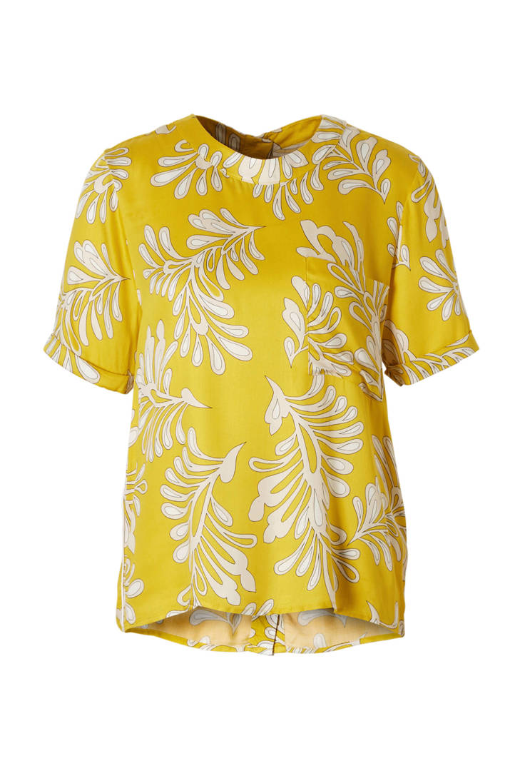 all geel print over alchemist met blouse FPqwUngH