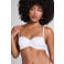 Hunkemöller voorgevormde strapless T-shirt-bh met beugel Angie wit