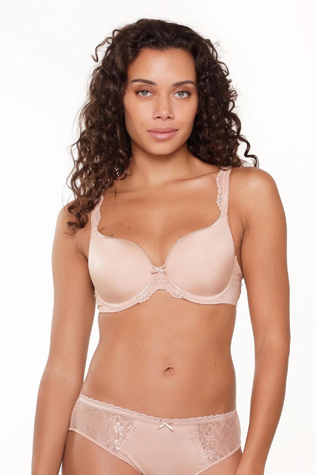 LingaDore voorgevormde T-shirt-bh met beugel Daily Uni Fit beige