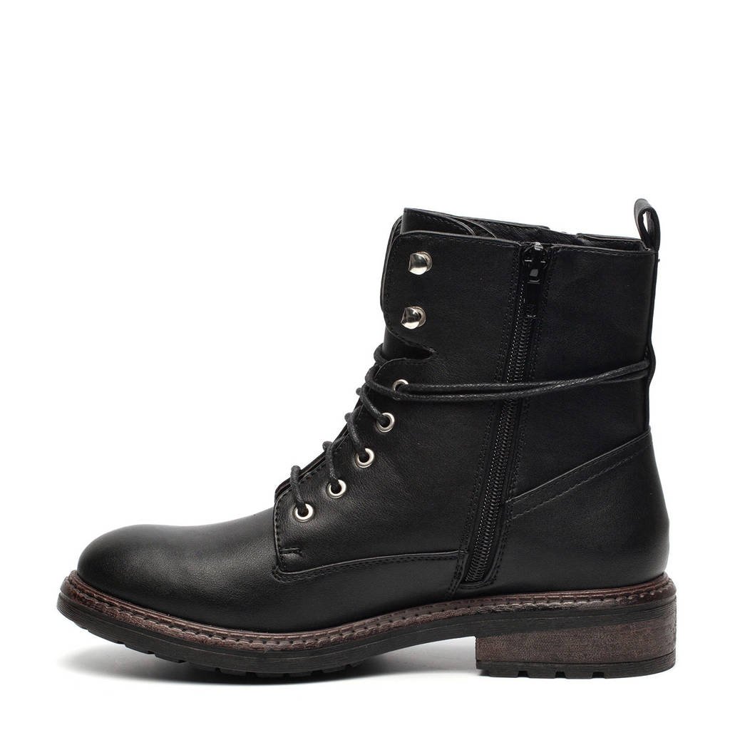 Scapino Veterboots Zwart Zwart Box Scapino Scapino Blue Blue Blue Box Blue Zwart Scapino Veterboots Box Veterboots qXff6x