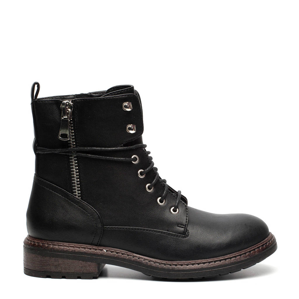 Scapino Veterboots Zwart Zwart Box Scapino Scapino Blue Blue Blue Box Blue Zwart Scapino Veterboots Box Veterboots qXff6x