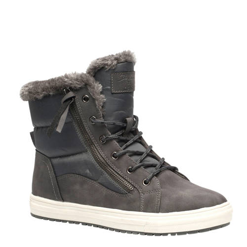 Scapino Blue Box Gevoerde Veterboots Grijs scapino kopen in de aanbieding