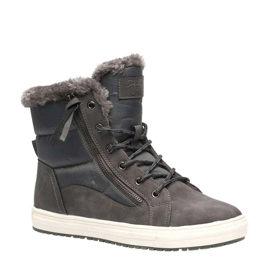 Scapino Blue Veterboots Box Gevoerde Grijs 8TqZwUx