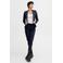 ICHI slim fit pantalon KATE donkerblauw