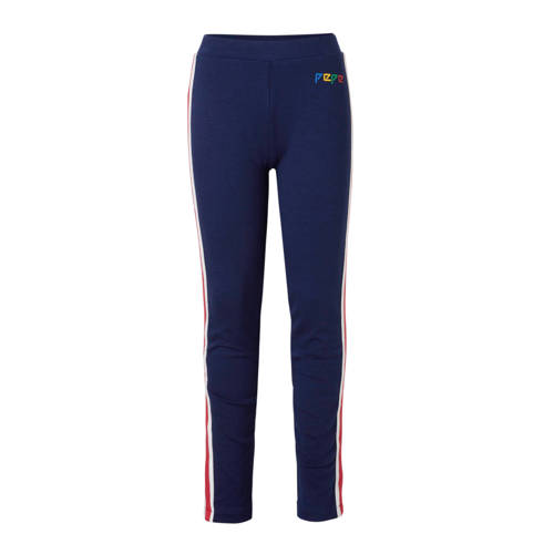 Pepe Jeans Broek Met Contrastbies Alba Donkerblauw pepe jeans kopen in de aanbieding