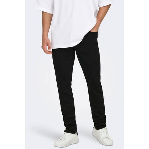 ONLY & SONS slim fit jeans ONSLOOM black denim afbeelding