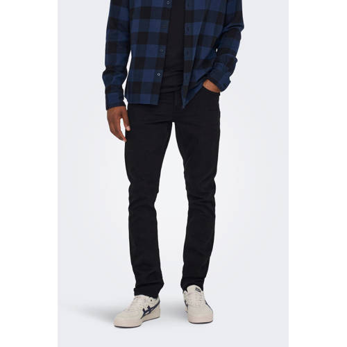 ONLY & SONS slim fit jeans ONSLOOM black denim afbeelding