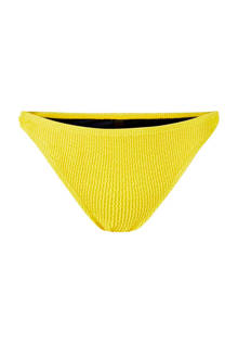 bikinibroekje met structuur geel