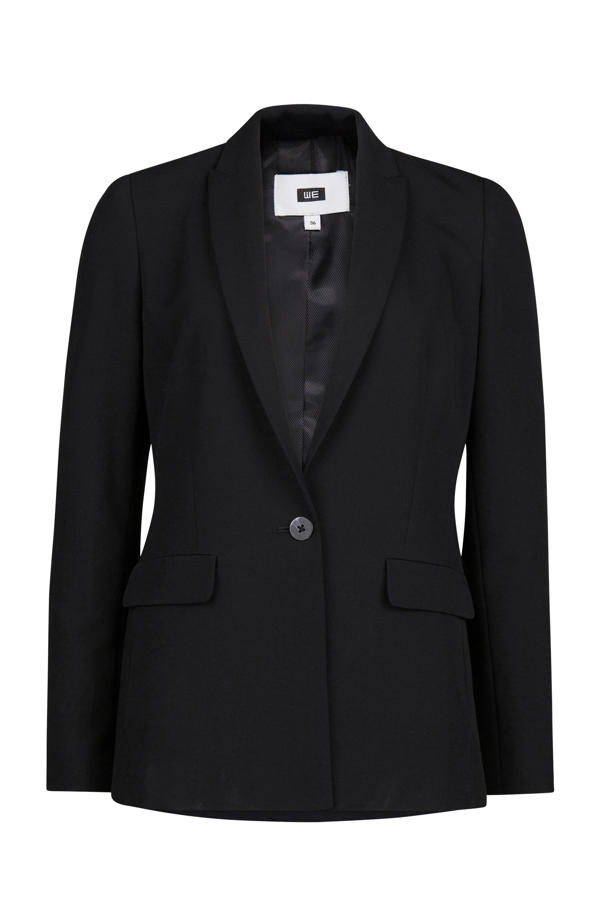 Zwarte Blazer met Lange Glittermouwen