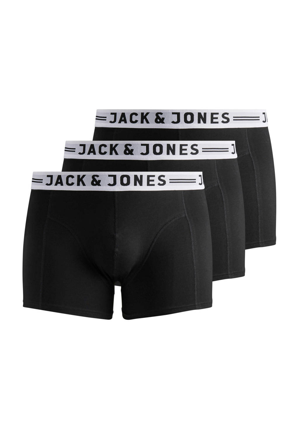 JACK & JONES boxershort (set van 3), Zwart
