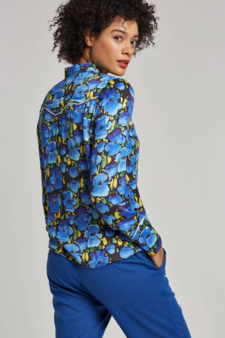 met Blaxi Aaiko blauw blouse bloemenprint ngAxSv