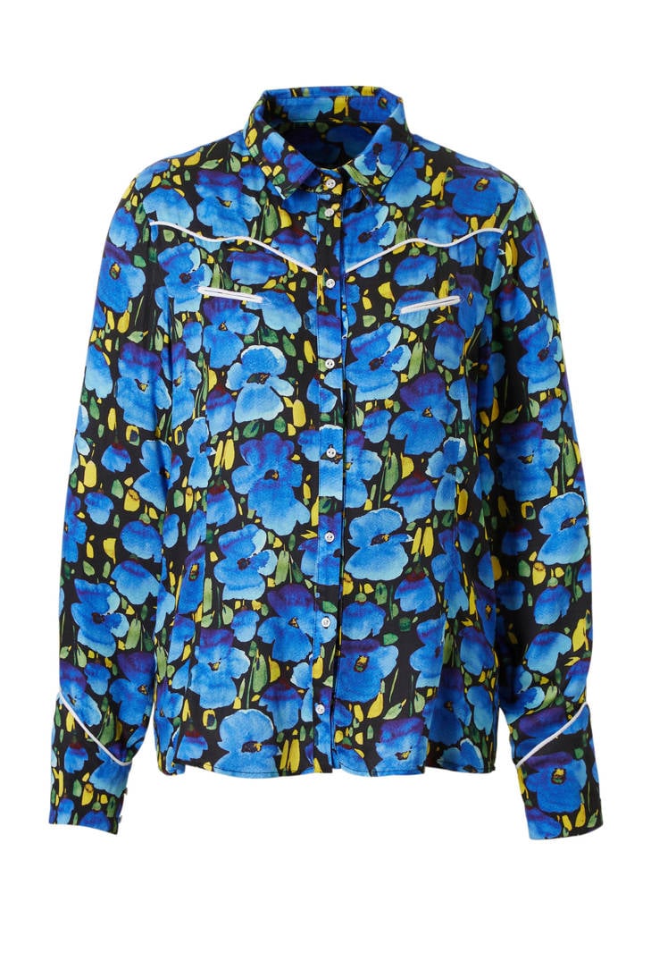 met Blaxi Aaiko blauw blouse bloemenprint ngAxSv
