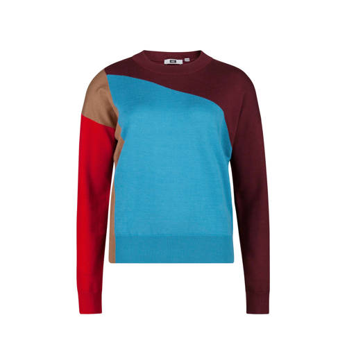 We Fashion Trui Met All Over Colourblock Dessin we fashion kopen in de aanbieding