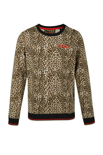 sweater met panterprint