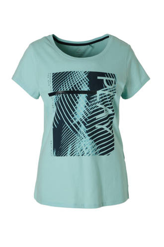 sport T-shirt lichtblauw