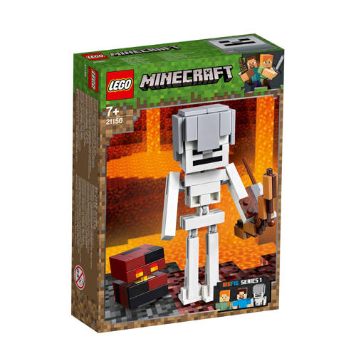 Lego Minecraft Bigfig Skelet Met Magmakubus 21150 lego kopen in de aanbieding