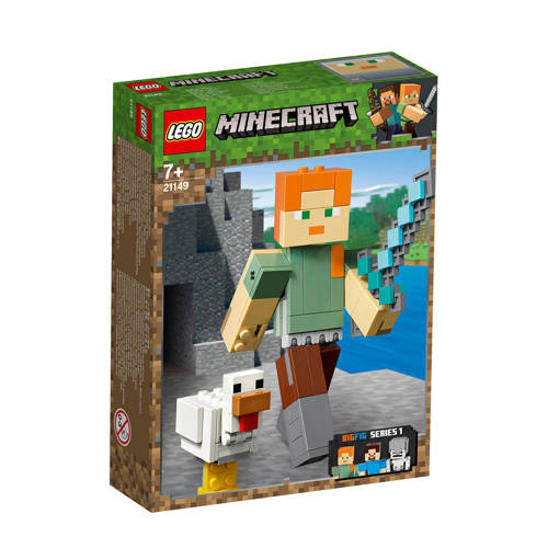 Lego Minecraft Bigfig Alex Met Kip 21149 lego kopen in de aanbieding