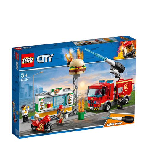 Lego City Brand Bij Het Hamburgerrestaurant 60214 lego kopen in de aanbieding