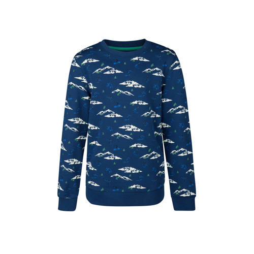We Fashion Sweater Met Bergen Blauw we fashion kopen in de aanbieding