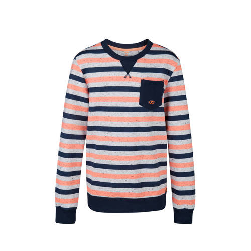 We Fashion Gestreepte Sweater Blauw we fashion kopen in de aanbieding