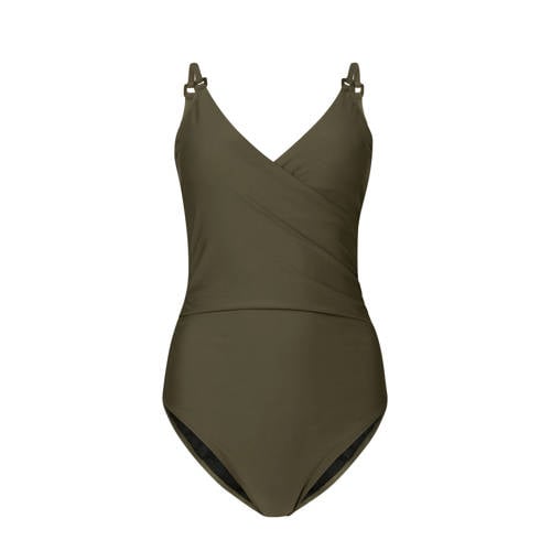 We Fashion Badpak Donkergroen we fashion kopen in de aanbieding