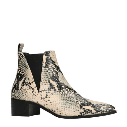 Sacha Chelseaboots Beige Met Slangenprint sacha kopen in de aanbieding Sacha Chelseaboots Beige Met Slangenprint sacha kopen in de aanbieding
