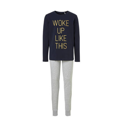 Name It Pyjama Met Tekst Blauw name it kopen in de aanbieding