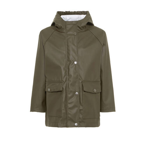 Name It Mini Jongens Regenjas Mil Groen name it kopen in de aanbieding