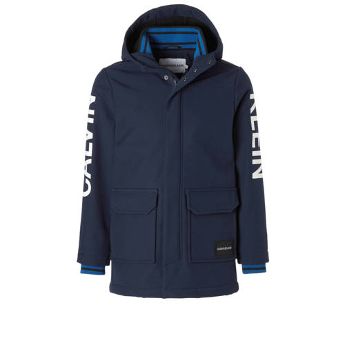 Calvin Klein Jeans Softshell Jas Donkerblauw calvin klein jeans kopen in de aanbieding