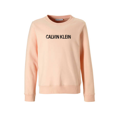 Calvin Klein Jeans Sweater Met Logo Roze calvin klein jeans kopen in de aanbieding