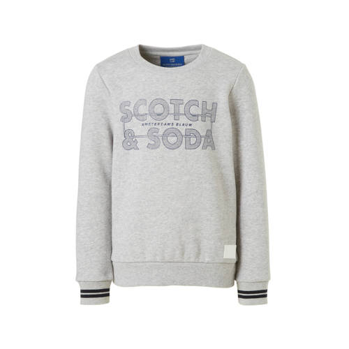 Scotch Soda Sweater Grijs Melange scotch soda kopen in de aanbieding Scotch Soda Sweater Grijs Melange scotch soda kopen in de aanbieding
