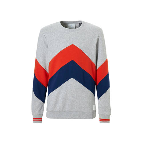 Scotch Soda Sweater Met Strepen Grijs Melange scotch soda kopen in de aanbieding Scotch Soda Sweater Met Strepen Grijs Melange scotch soda kopen in de aanbieding