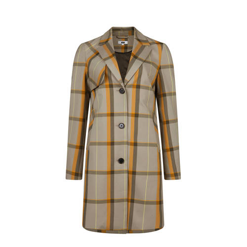 We Fashion Geruite Jas Beige we fashion kopen in de aanbieding