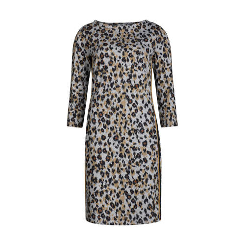 We Fashion Jurk Met Panterprint Grijs we fashion kopen in de aanbieding