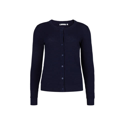 We Fashion Ribgebreid Vest Marine we fashion kopen in de aanbieding